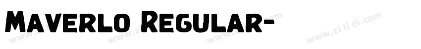 Maverlo Regular字体转换 Maverlo Regular字体转换